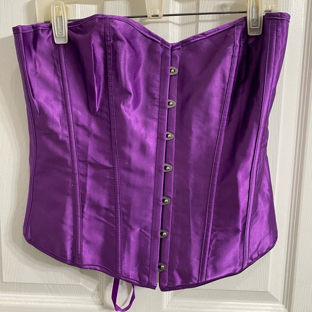 Overbust satin style corset